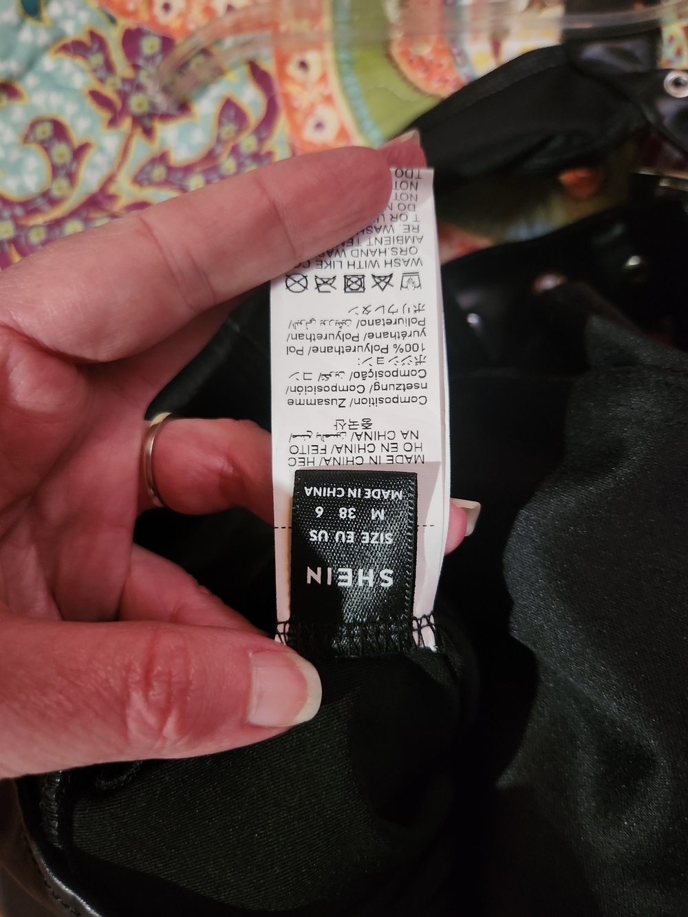 Nwot Black Faux Leather Mini Dress with Buckle Halter - Picture 7 of 9